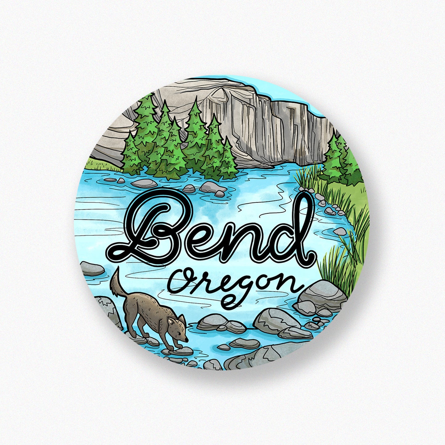 River Pup sticker