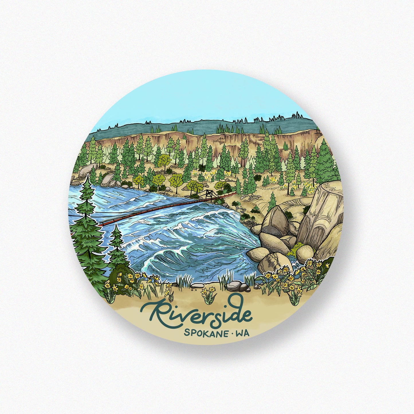 Riverside Spokane sticker