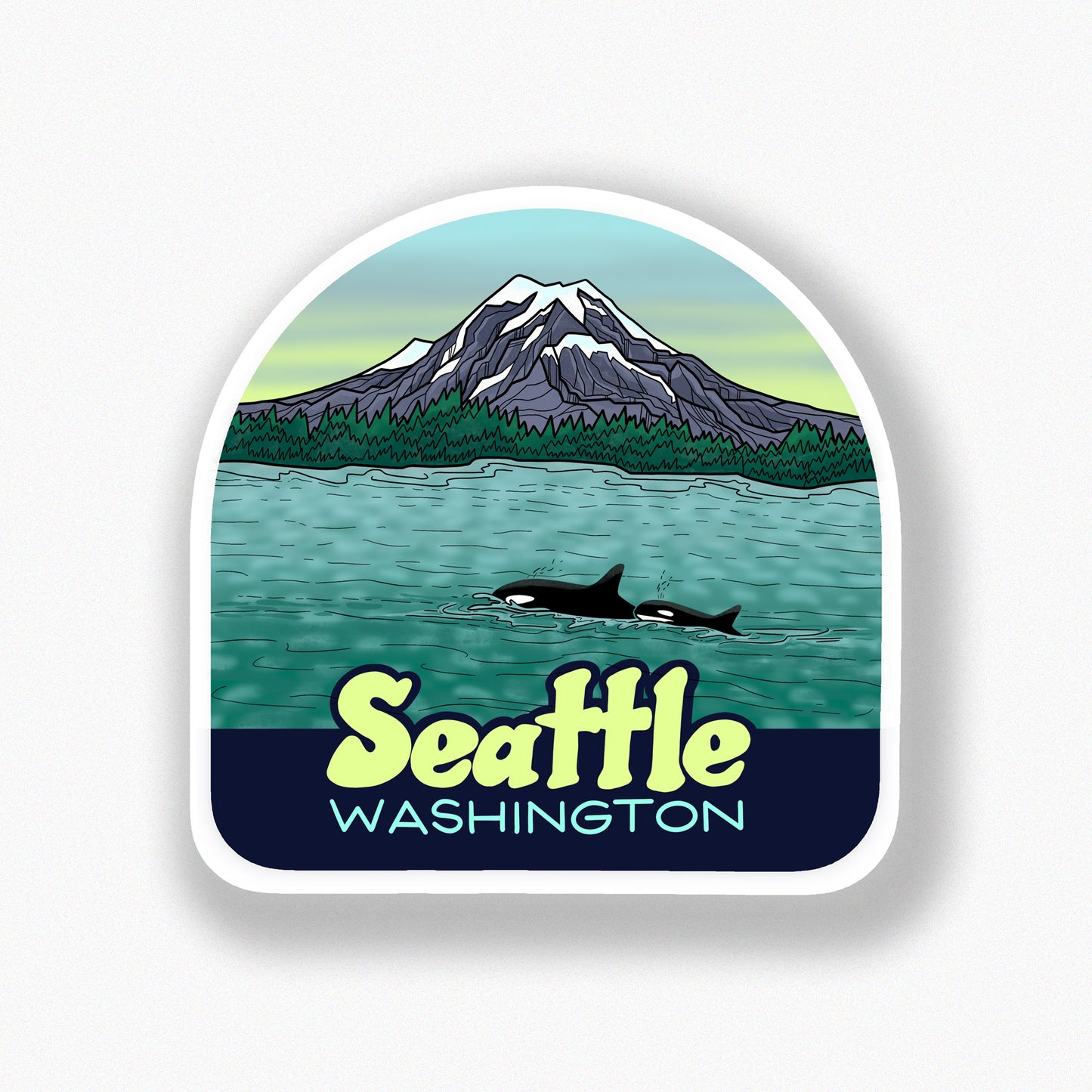 Seattle Orcas sticker