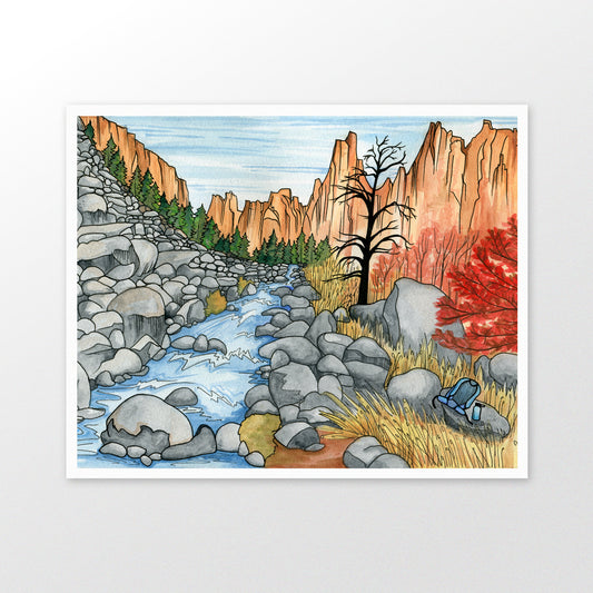Smith Rock Gorge art print
