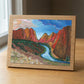 Smith Rock Sunset wood panel print