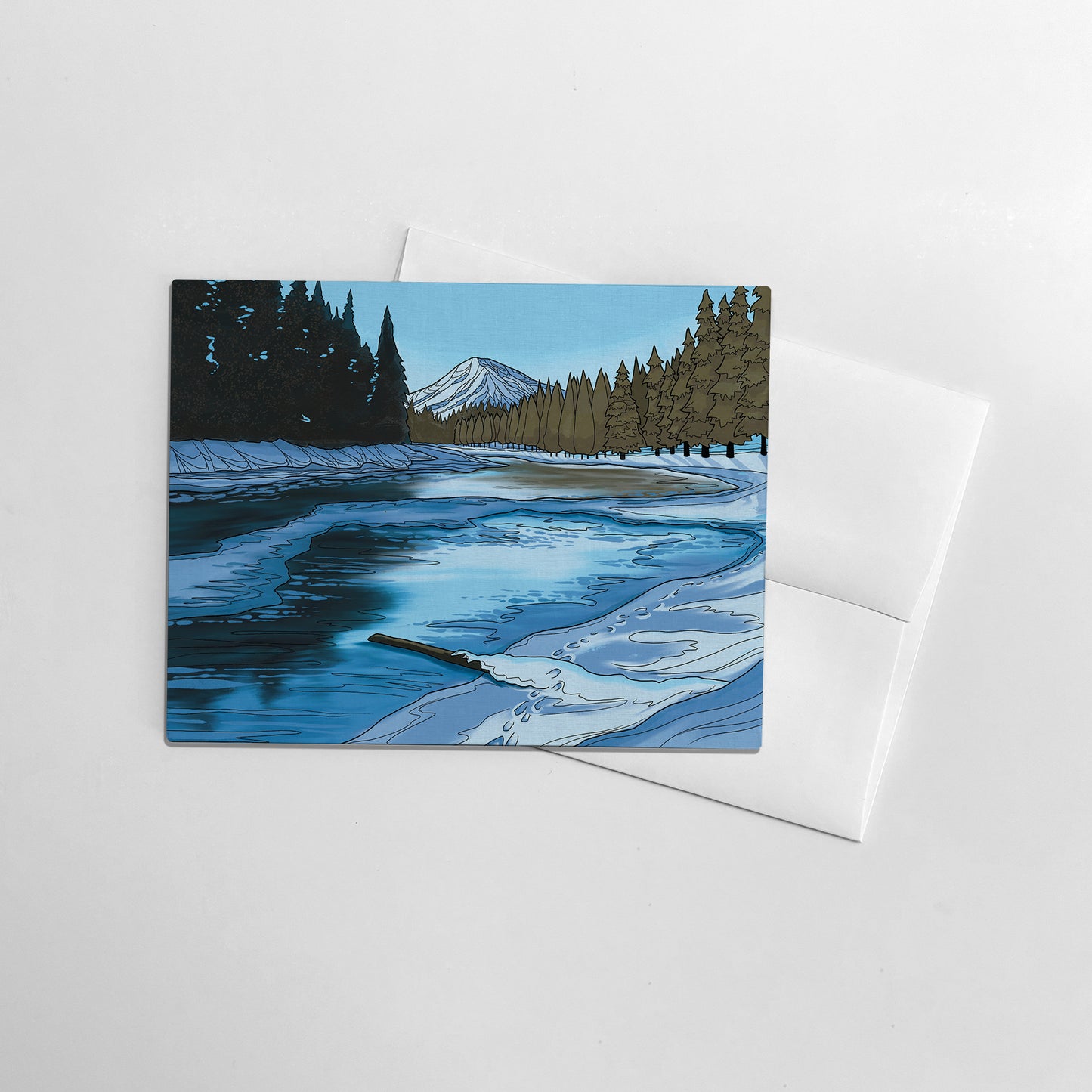 Sunriver Winter greeting card