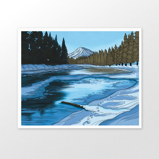 Sunriver Winter art print