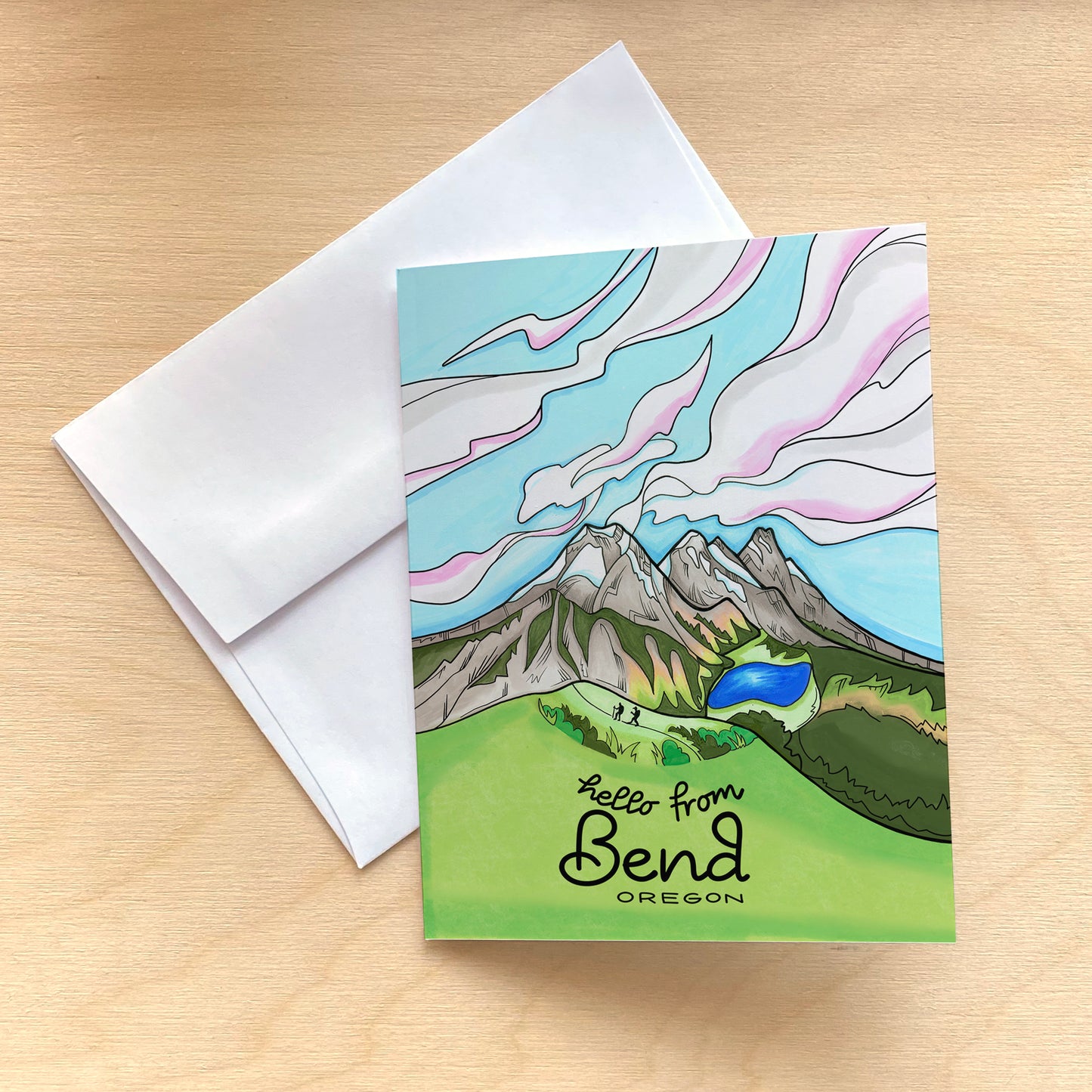 Three Sisters Wilderness greeting card