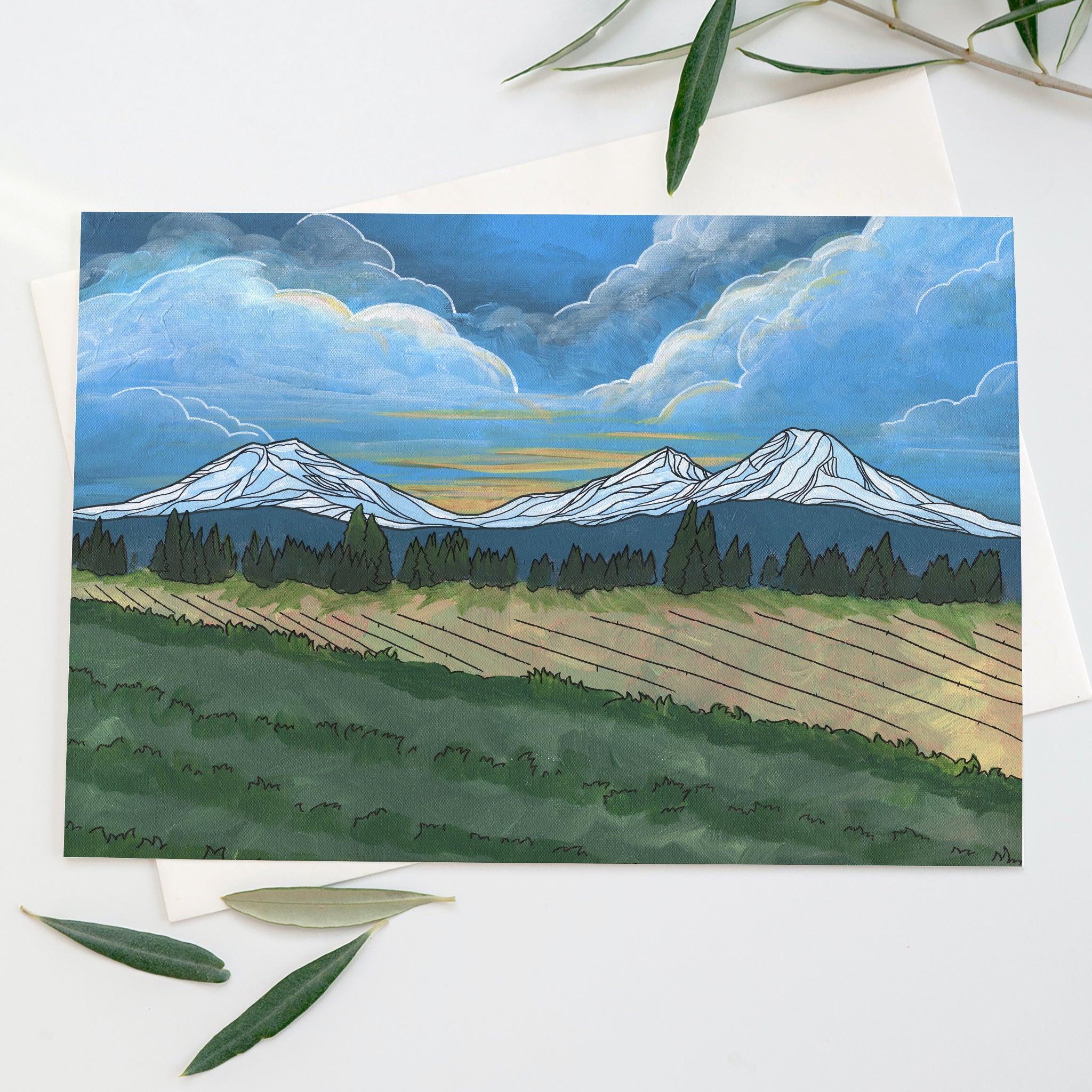 Painting and Artwork 'Above the Storm' sale mountain ranges