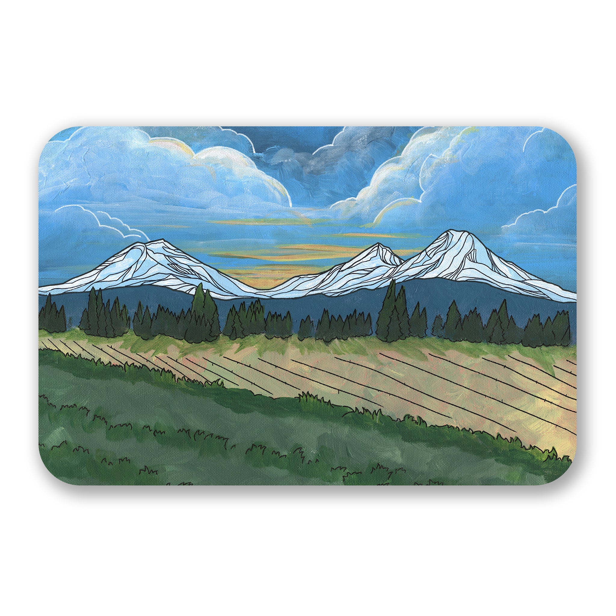 Three Sisters Storm sticker – Michele Michael Art
