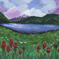 Todd Lake Meadows wood panel print