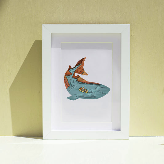 Trout Rafter art print