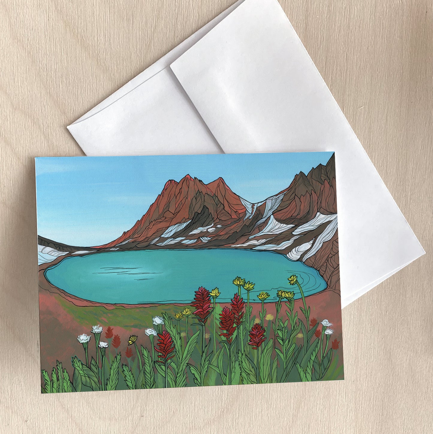 Wild Paintbrush greeting card