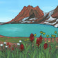 Wild Paintbrush wood panel print
