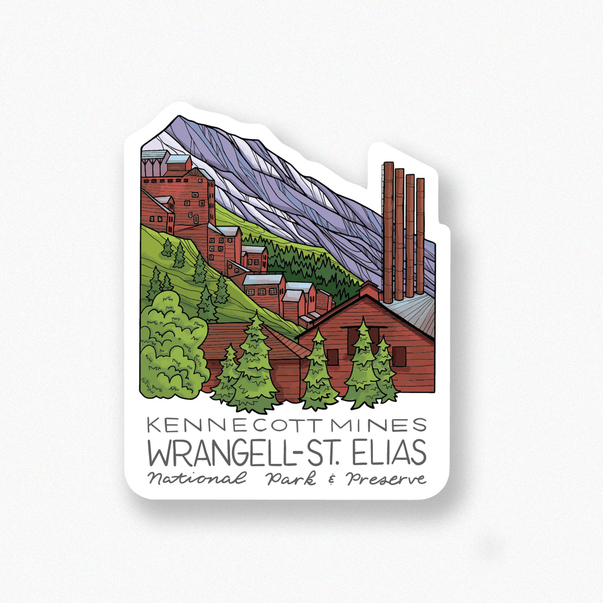 Wrangell Kennecott Mines sticker