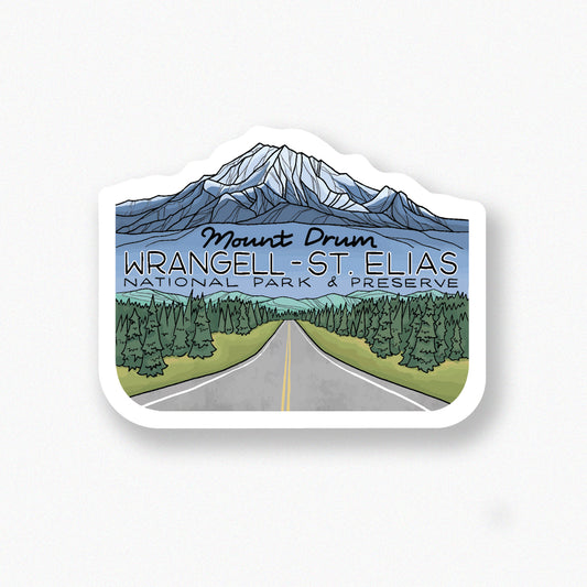Wrangell Mount Drum sticker
