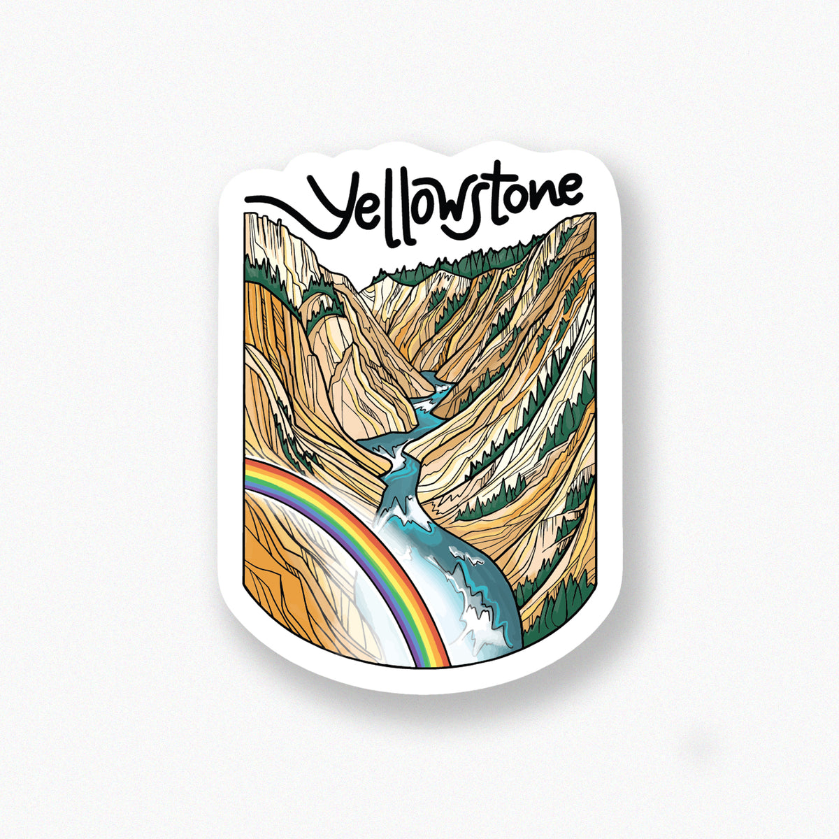 Yellowstone Canyon sticker
