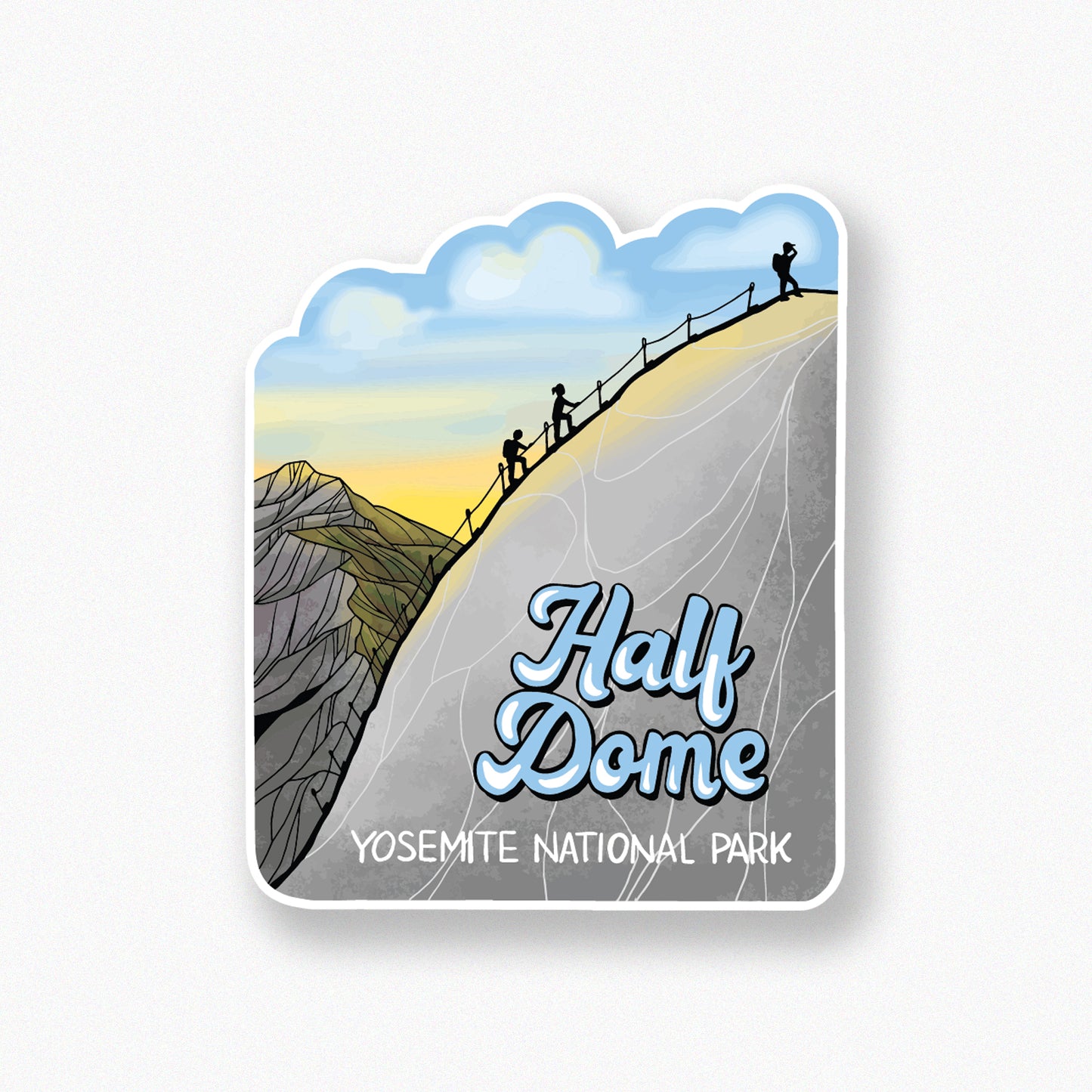 Yosemite Half Dome Cables sticker