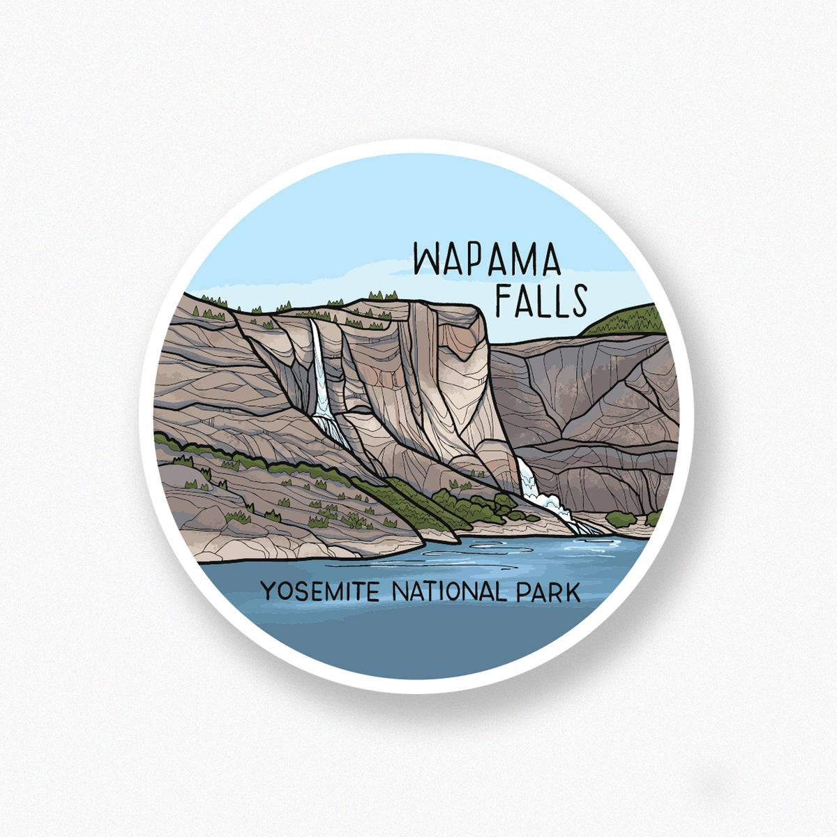 Wapama Falls sticker
