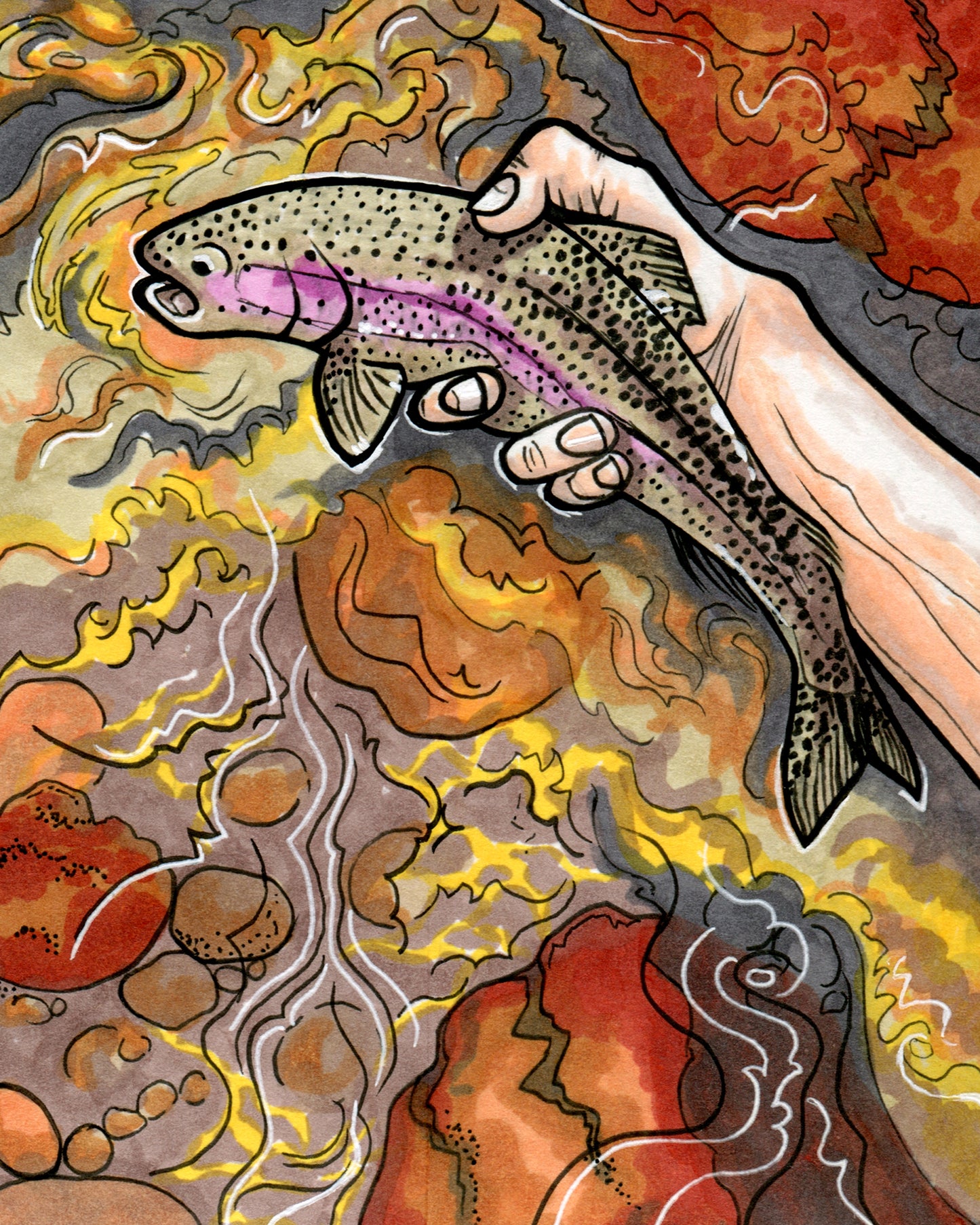 Redband greeting card