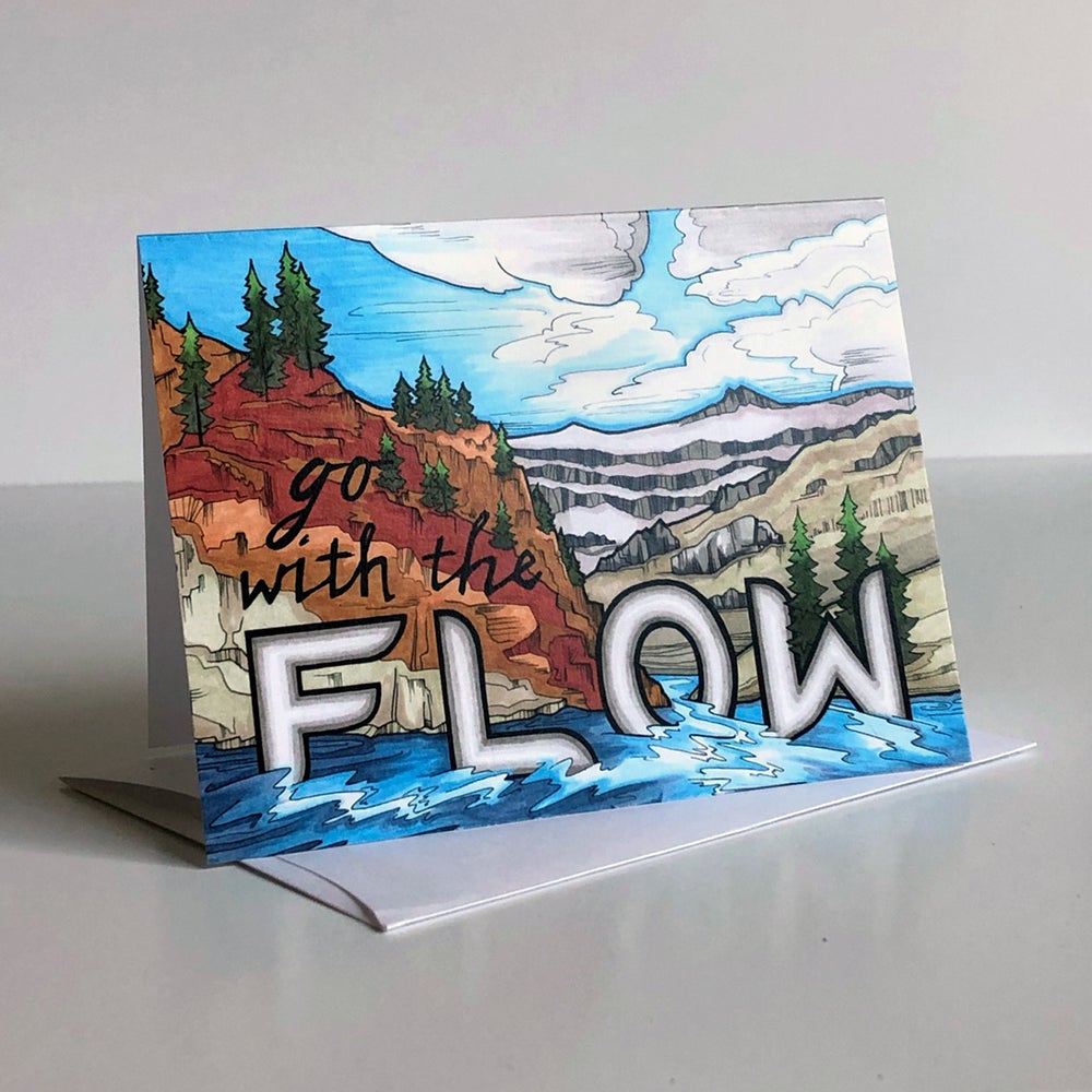 FLOW greeting card