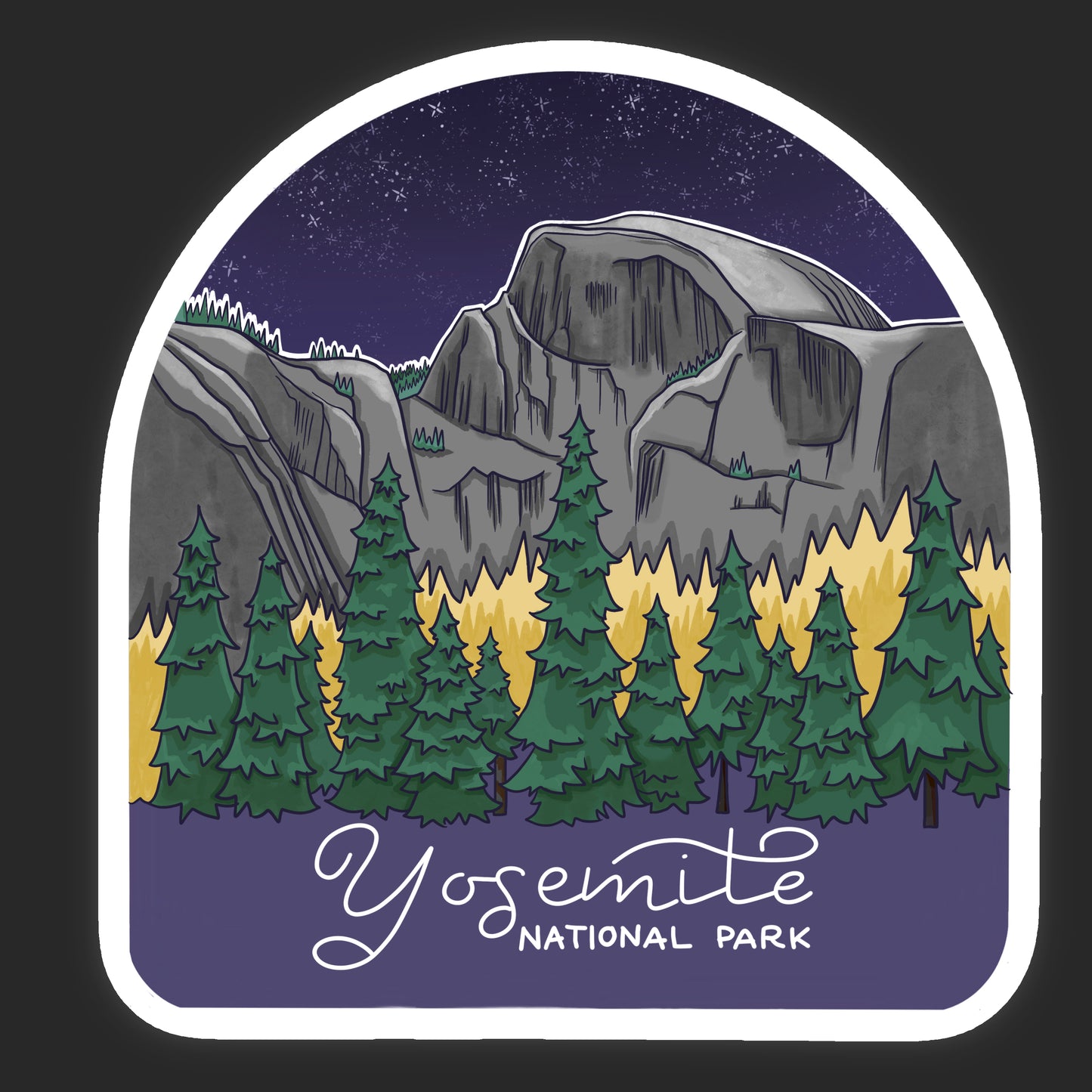 Half Dome Yosemite sticker