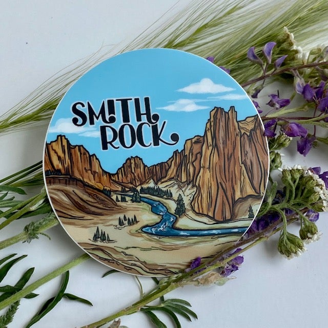 Smith Rock Sky sticker – Michele Michael Art