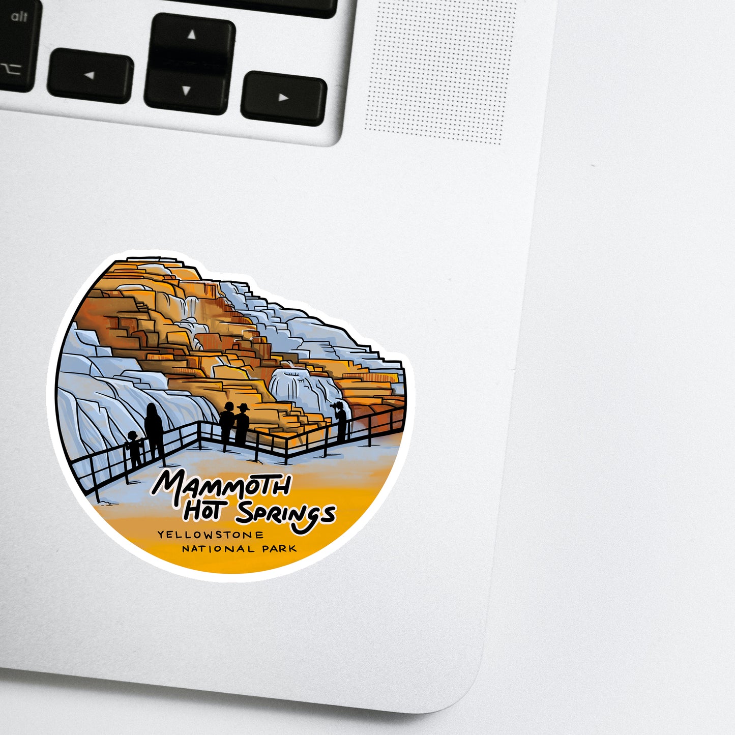 Mammoth Hot Springs, Yellowstone sticker