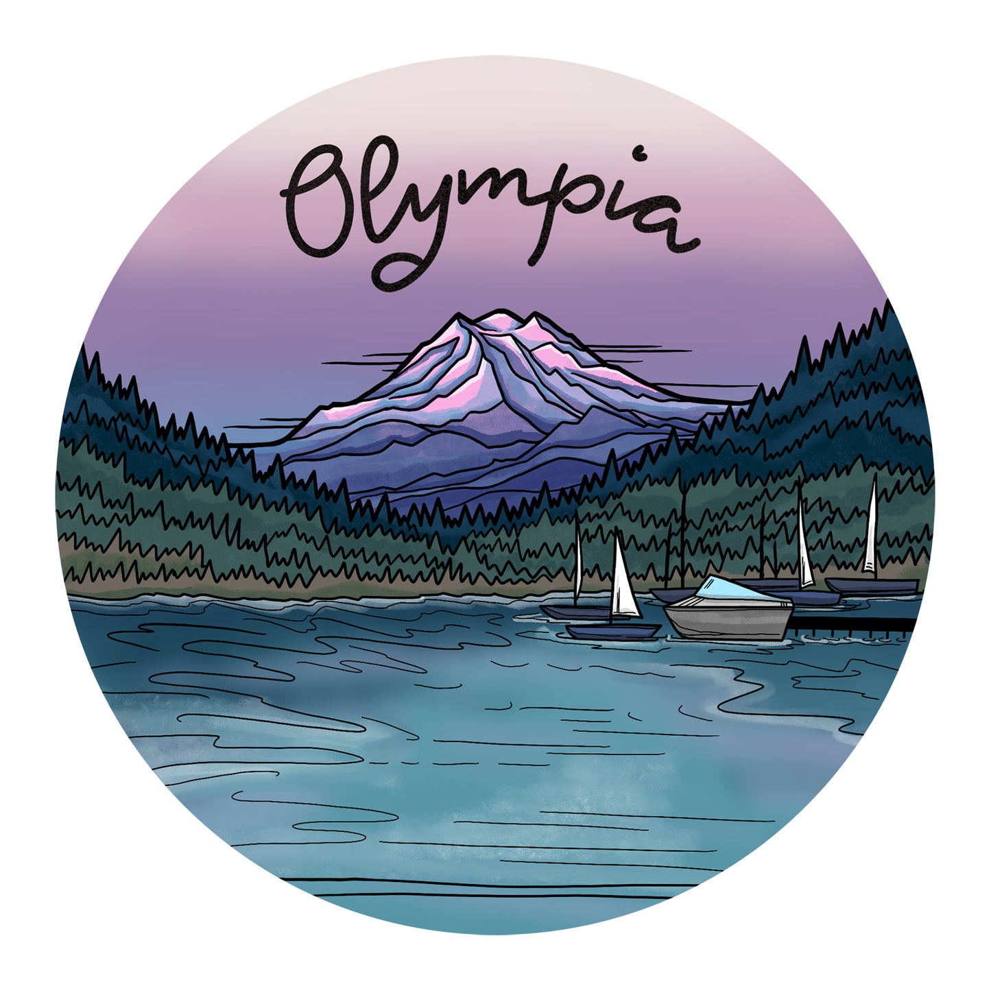 Olympia Puget Sound sticker