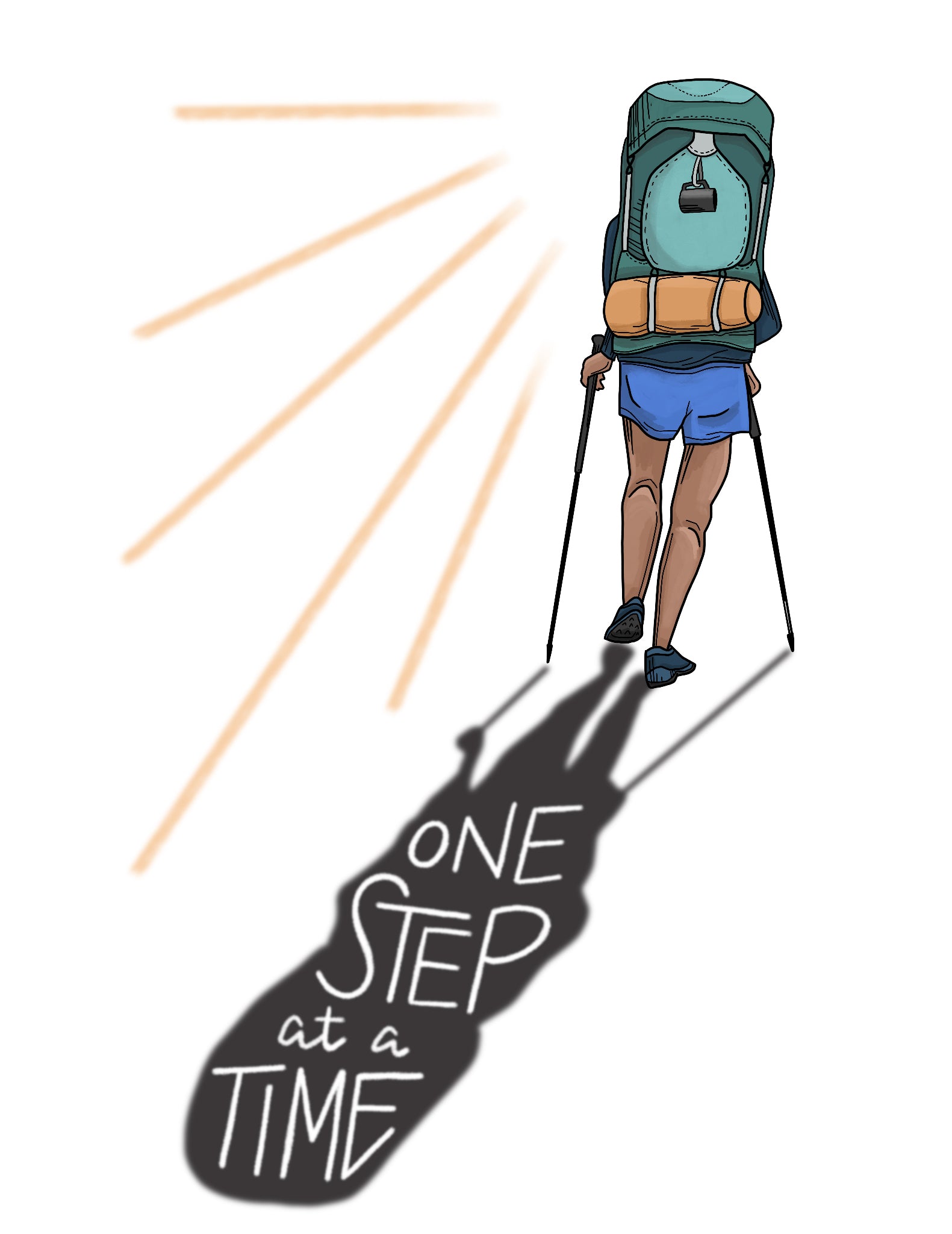 Step One Sticker One Step at a Time sticker – Michele Michael Art