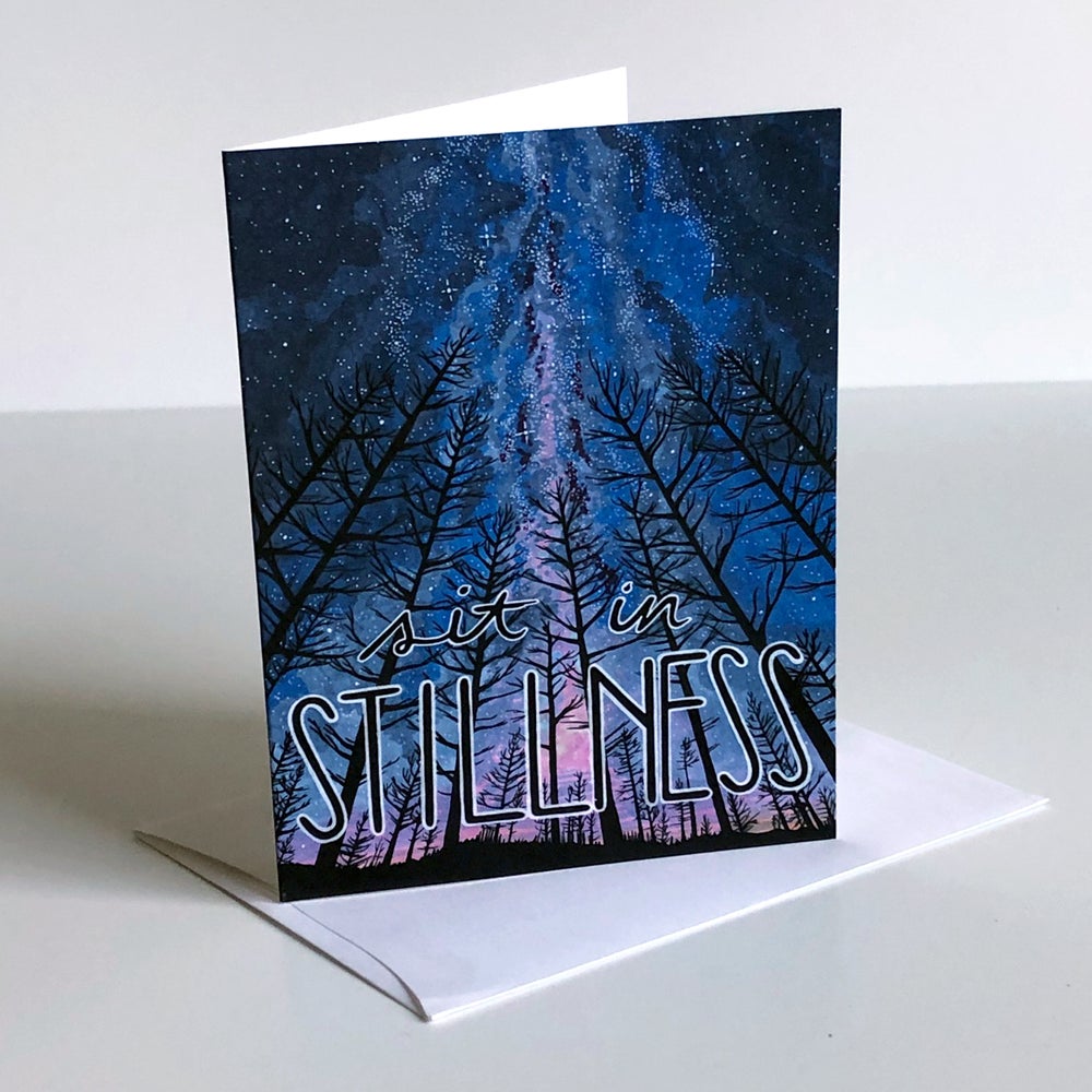 STILLNESS greeting card