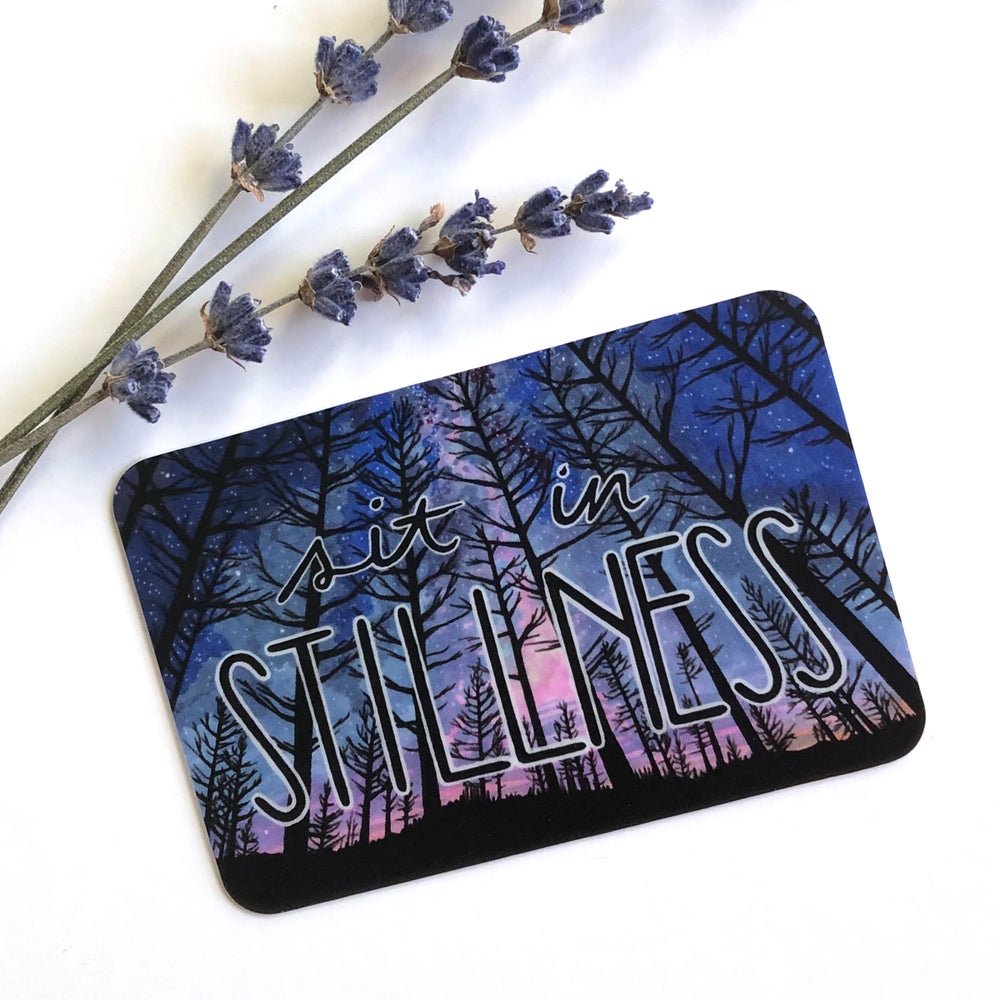 Stillness sticker