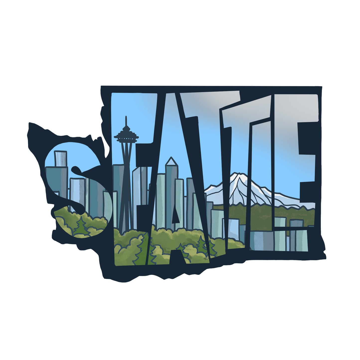 Seattle Space Needle sticker