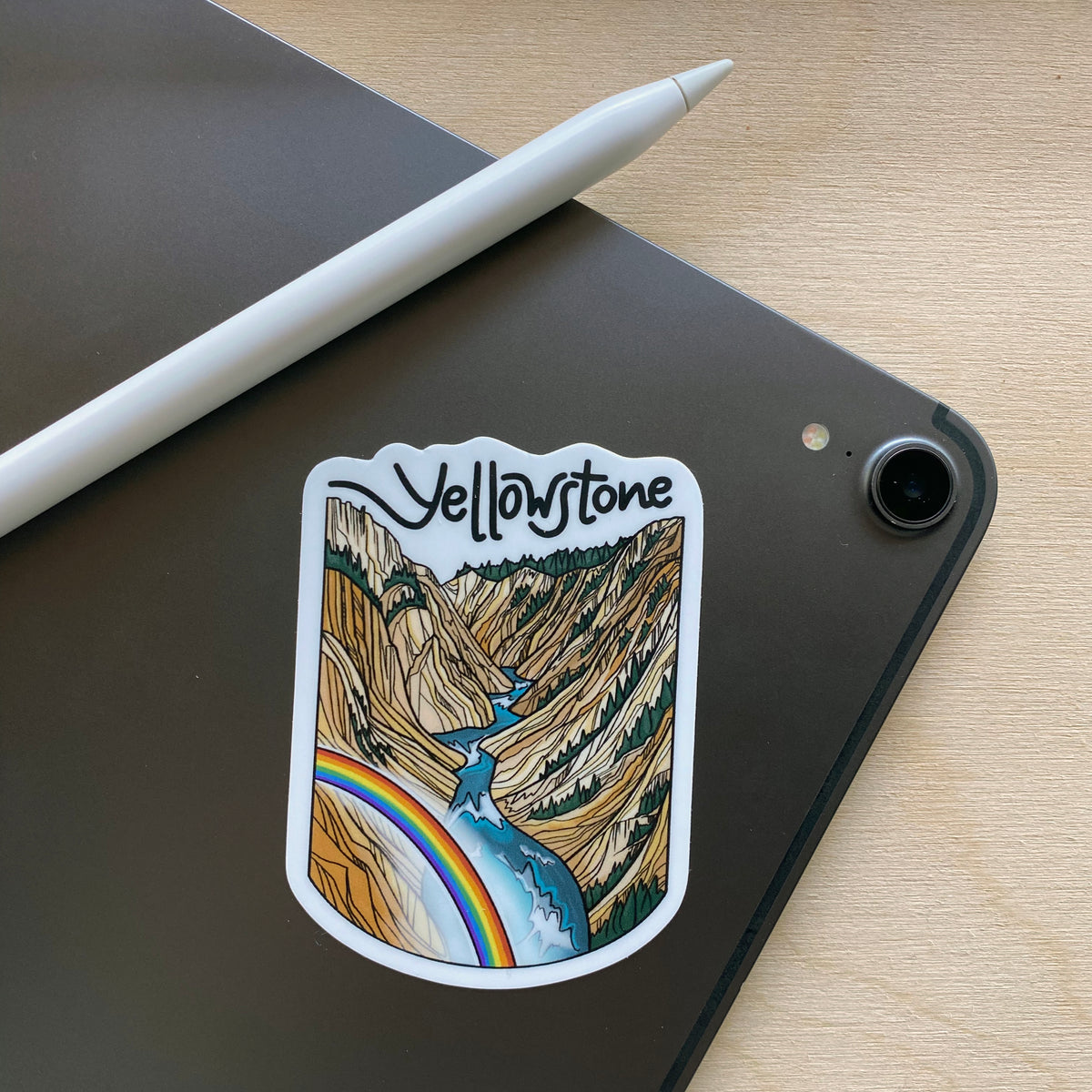 Yellowstone Club Sticker Yellowstone National Park sticker – Michele Michael Art