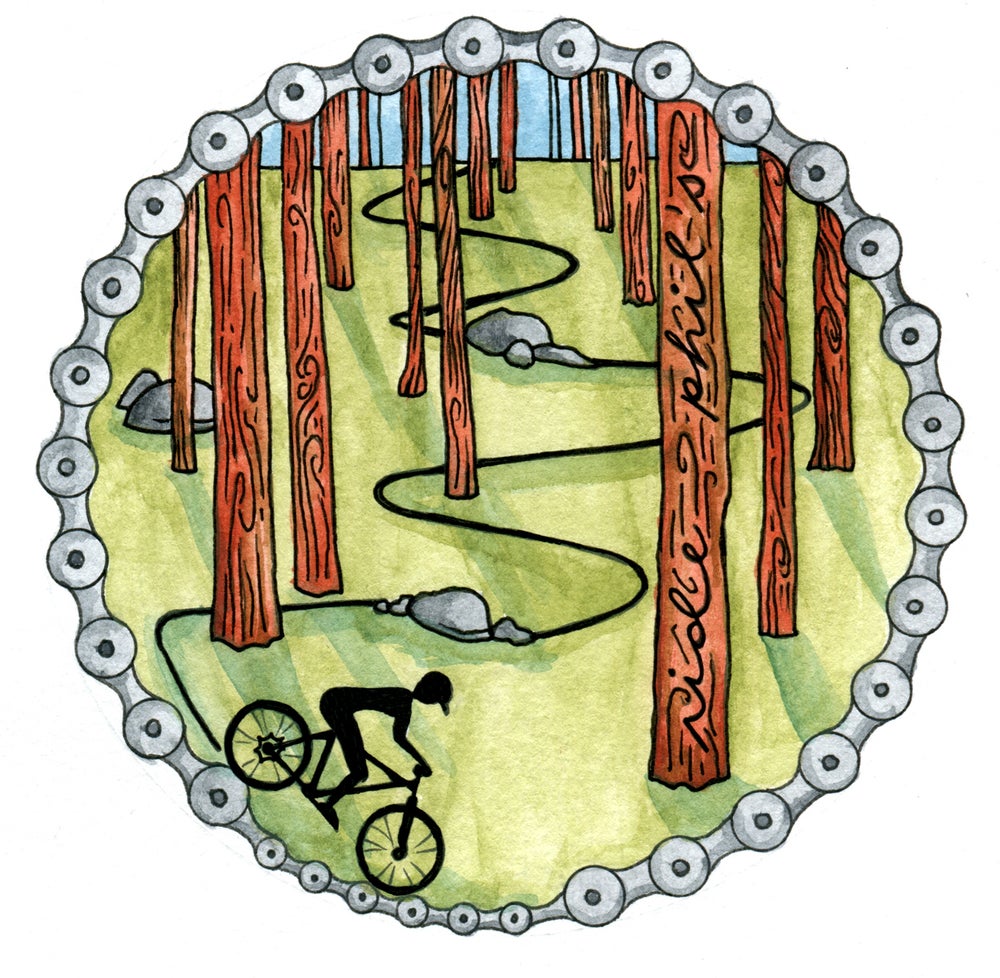 Mountain Biker sticker